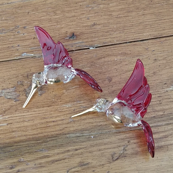 unknown Other - Pair of hummingbird ornaments